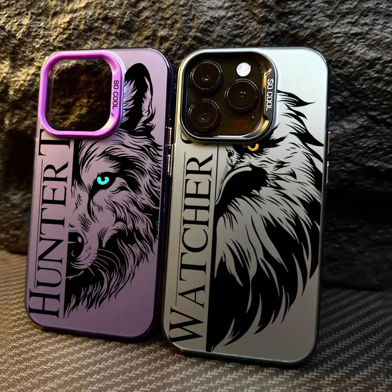 

Wolf Eagle Tiger Animal Coque For Apple iPhone 17 Air 16e 16 14 15 13 11 Pro Max 15 Plus 12 17 Pro Shockproof Case Phone Cover