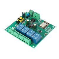 A64K 4X ESP8266 Wireless WIFI 4 Channel Relay Module ESP-12F Wifi Development Board For Arduino AC/DC 5V/8-80V Power Supply