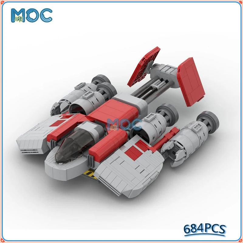 

Classical Game Series Terran Dropship Military Spaceship Fighter Model DIY Building Blocks Technical Brick Collection Toys Gifts