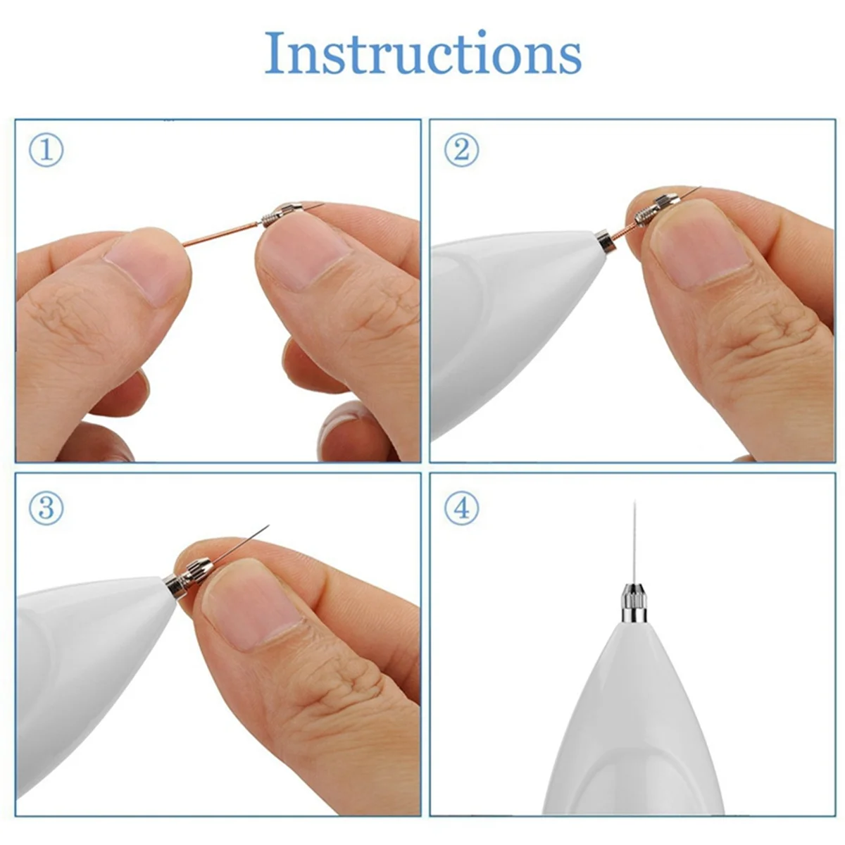 100 Pcs Mini Mole Removal Pen Needles for Sweep Spot Mole Freckle Plasma Point Pen Machine Beauty Equipment