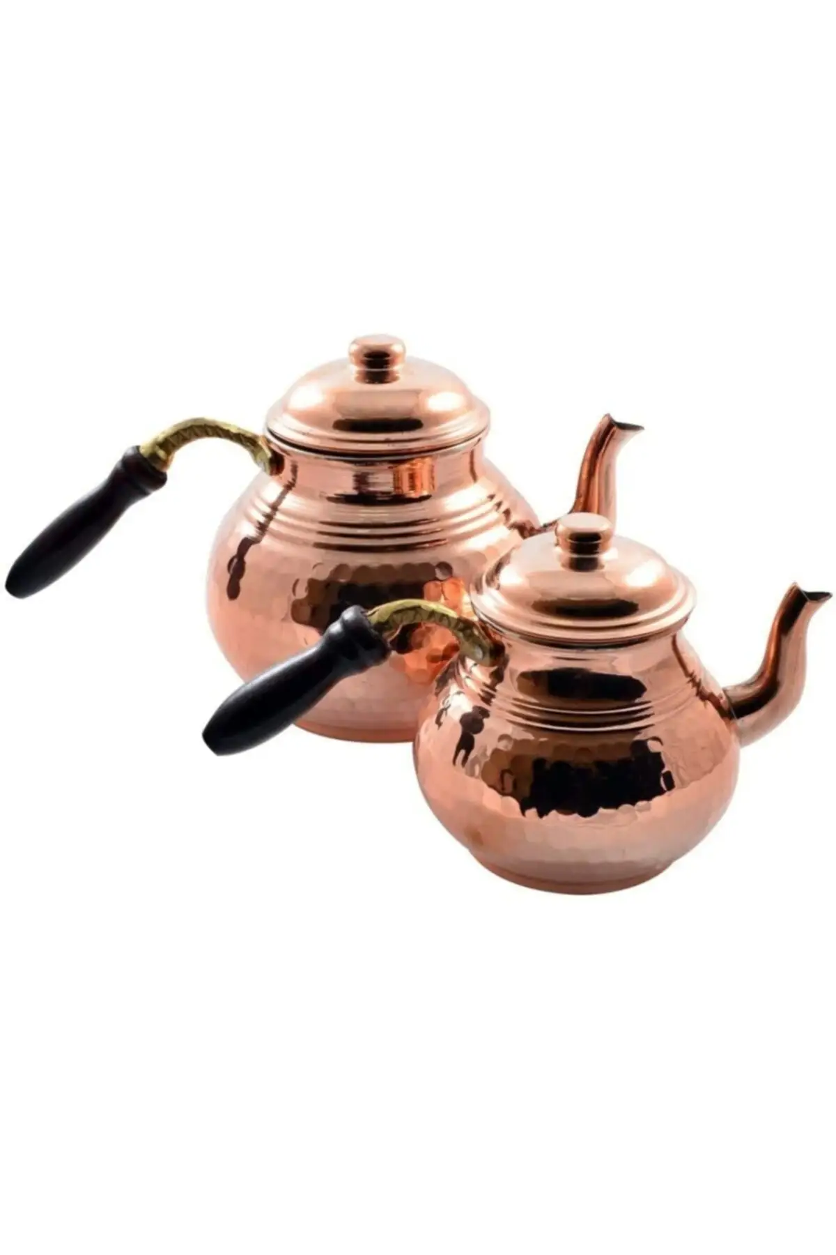 DOLBOVI Ymn copper family size ottoman octed teapot Tea Pots Handmade