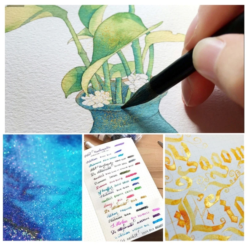 7ml 24 Solar Term Color Thực tế Vẽ tranh Glass Pen cho trường học