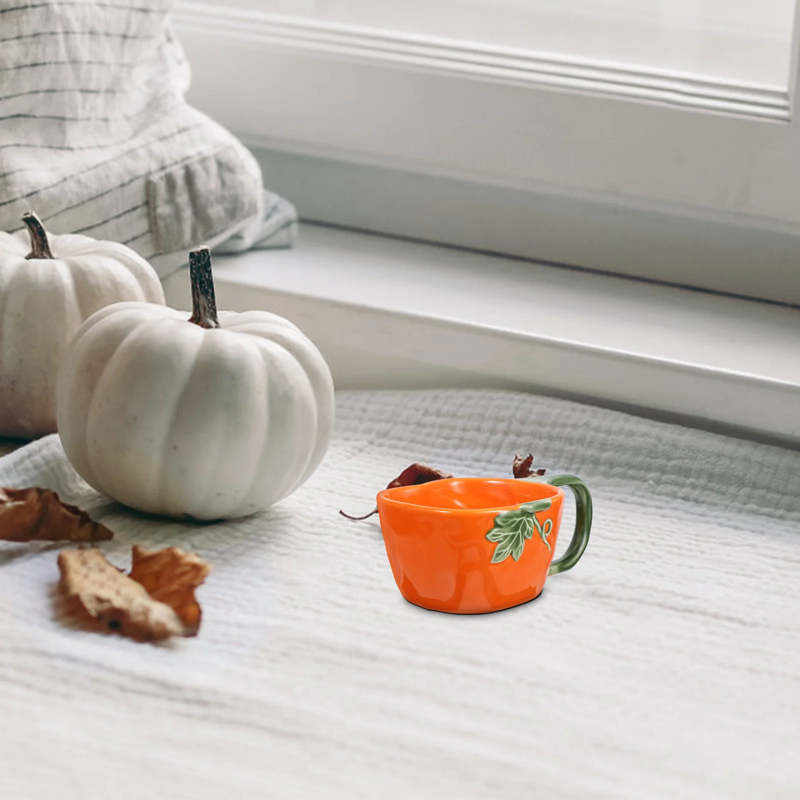 

Stylish Pumpkin Ceramic Mug Large Handle Coffee Cup Home Office Dorm Restaurant Decorative Party Water Mug Coffee Cups