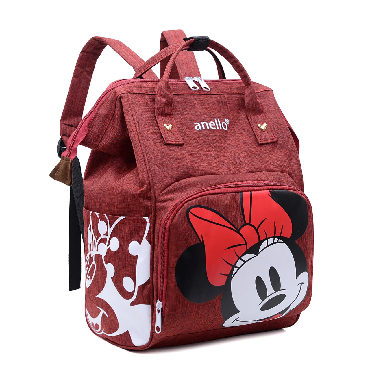 

Женская большая вместительная сумка для подгузников с Минни, сумка с Микки Маусом, рюкзак Disney, новая школьная сумка с героями мультфильмов для девочек и мальчиков
