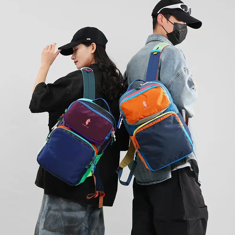 

16л модный рюкзак для путешествий на открытом воздухе, защита окружающей среды, цветной допамина, рюкзак для путешествий, студенческий рюкзак для взрослых