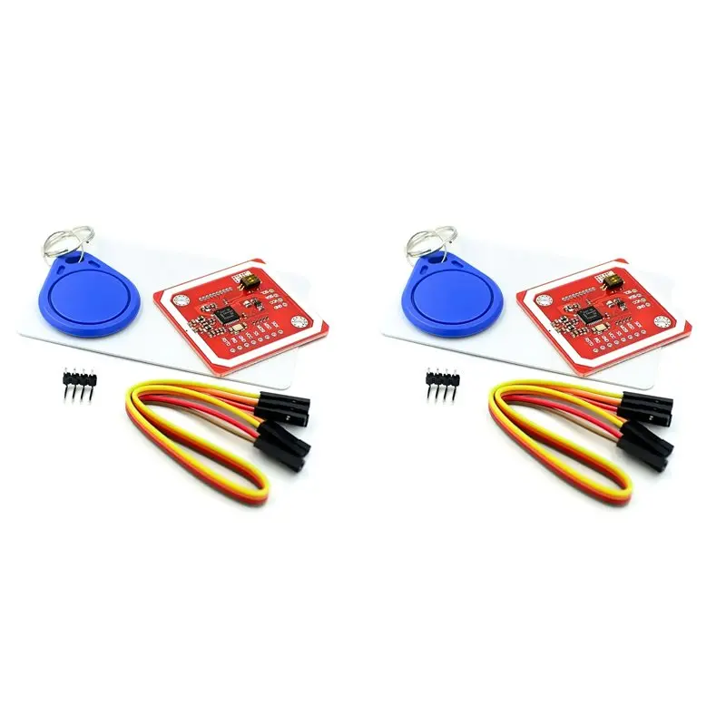

【РЕКОМЕНДУЕМ】2 комплекта беспроводных модулей RFID PN532 V3, комплекты для пользователя, режим чтения/записи, карта IC S50, антенна PCB, I2C IIC SPI HSU