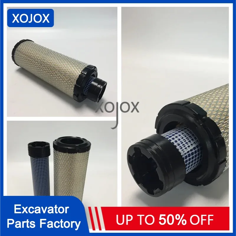 

XOJOX For Takeuchi TB125 135 138FR 145 153FR filter air filter element assembly shell high quality excavator accessories