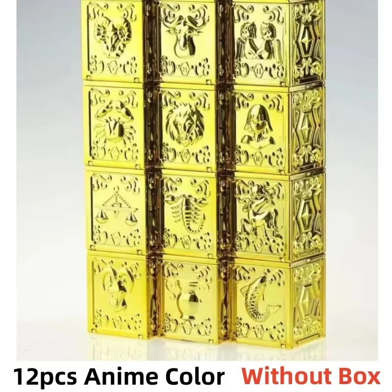 Saint Seiya Myth Cloth Gold Cloth Box plastic Aries Taurus Gemini Cancer Leo Virgo Libra Sagittarius Aquarius Pisces Anime Color