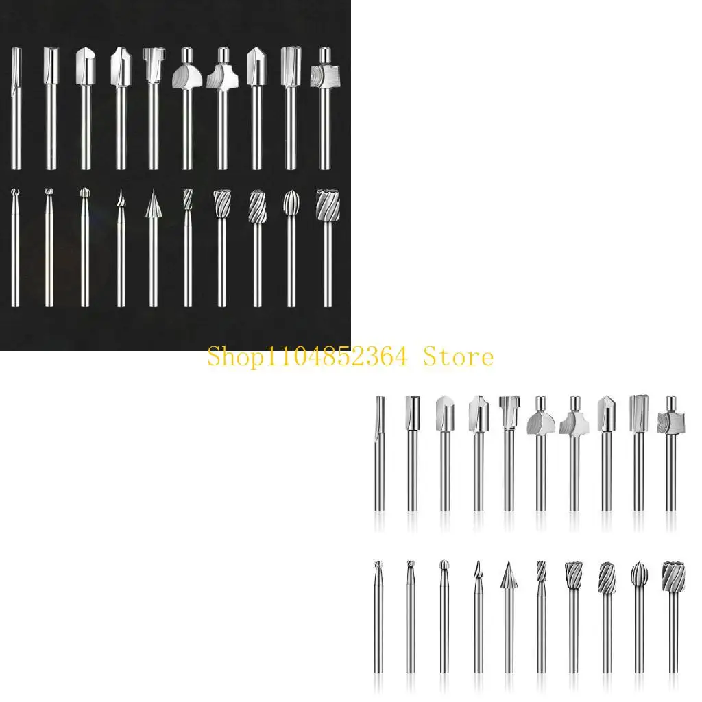 

652F 20pcs HSS Router Bits и набор маршрутизатора для роторного инструмента Power