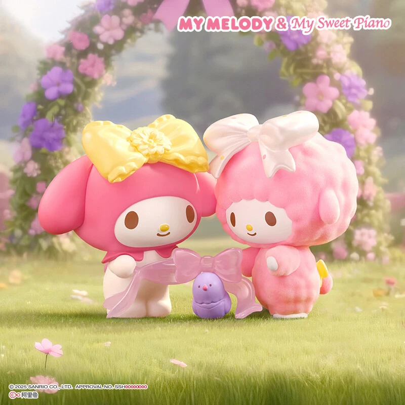 

Оригинальные персонажи мультфильмов My Melody & My Sweet Piano Bird's Adventure Series слепая коробка милая кукла орнамент игрушка подарок на день рождения