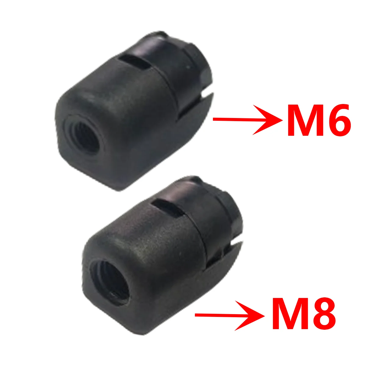 2Pcs Car Gas Spring Lift Supports Damper Replacement Fixed End Fitting Connectors M6/M8 Female Thread Accessories