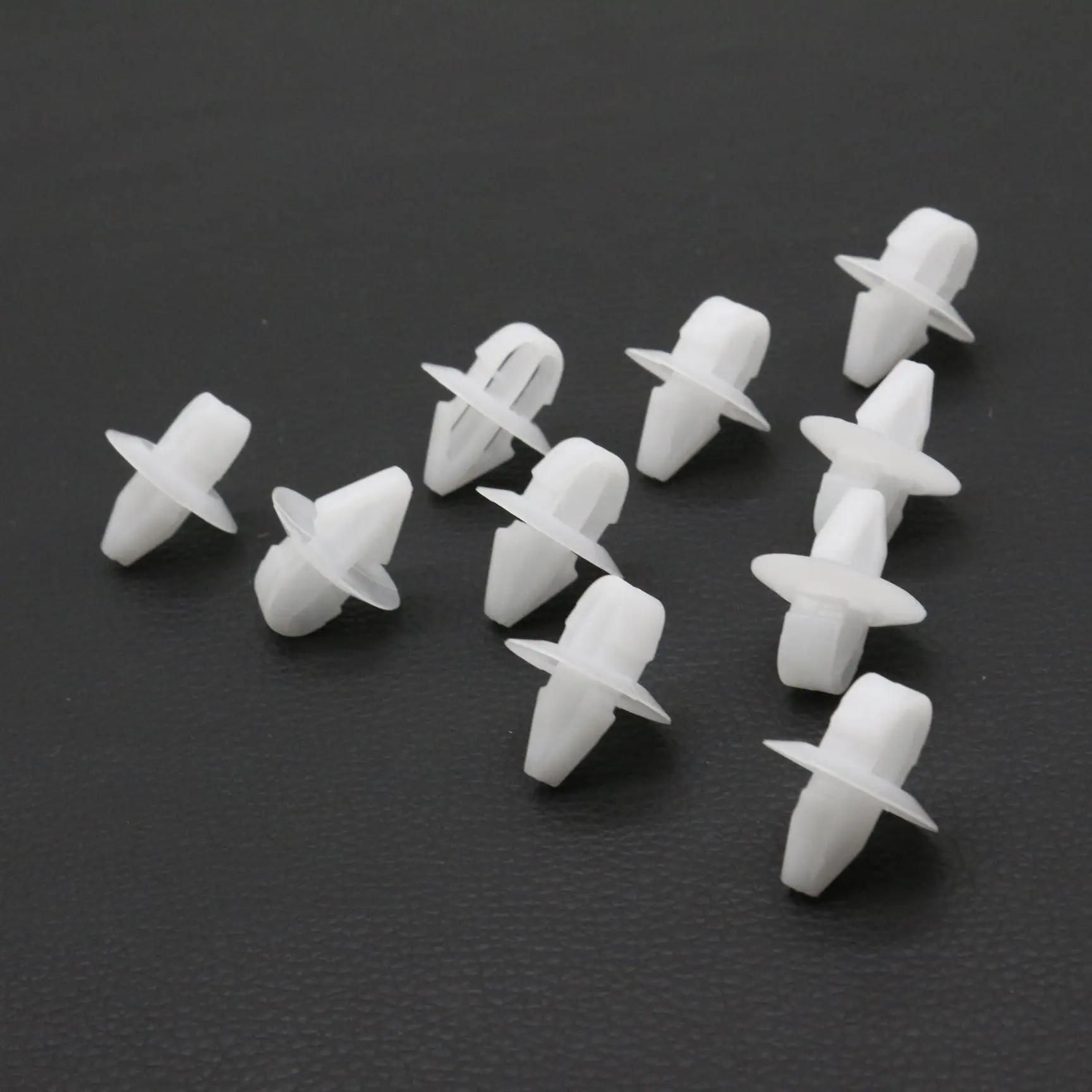10 Pcs Front Fender Flare Retaining Clip Fastener Trim For Nissan Patrol GU Y61 1997–2016 White Nylon Push Type 63848VD210