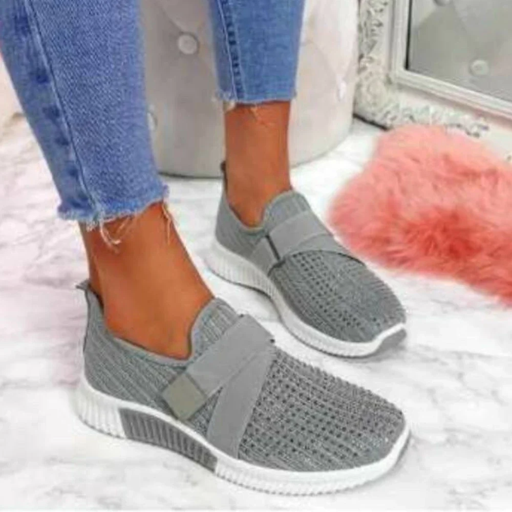 Baskets légères en maille pour femmes, chaussures de sport décontractées, plates, respirantes, non ald, été