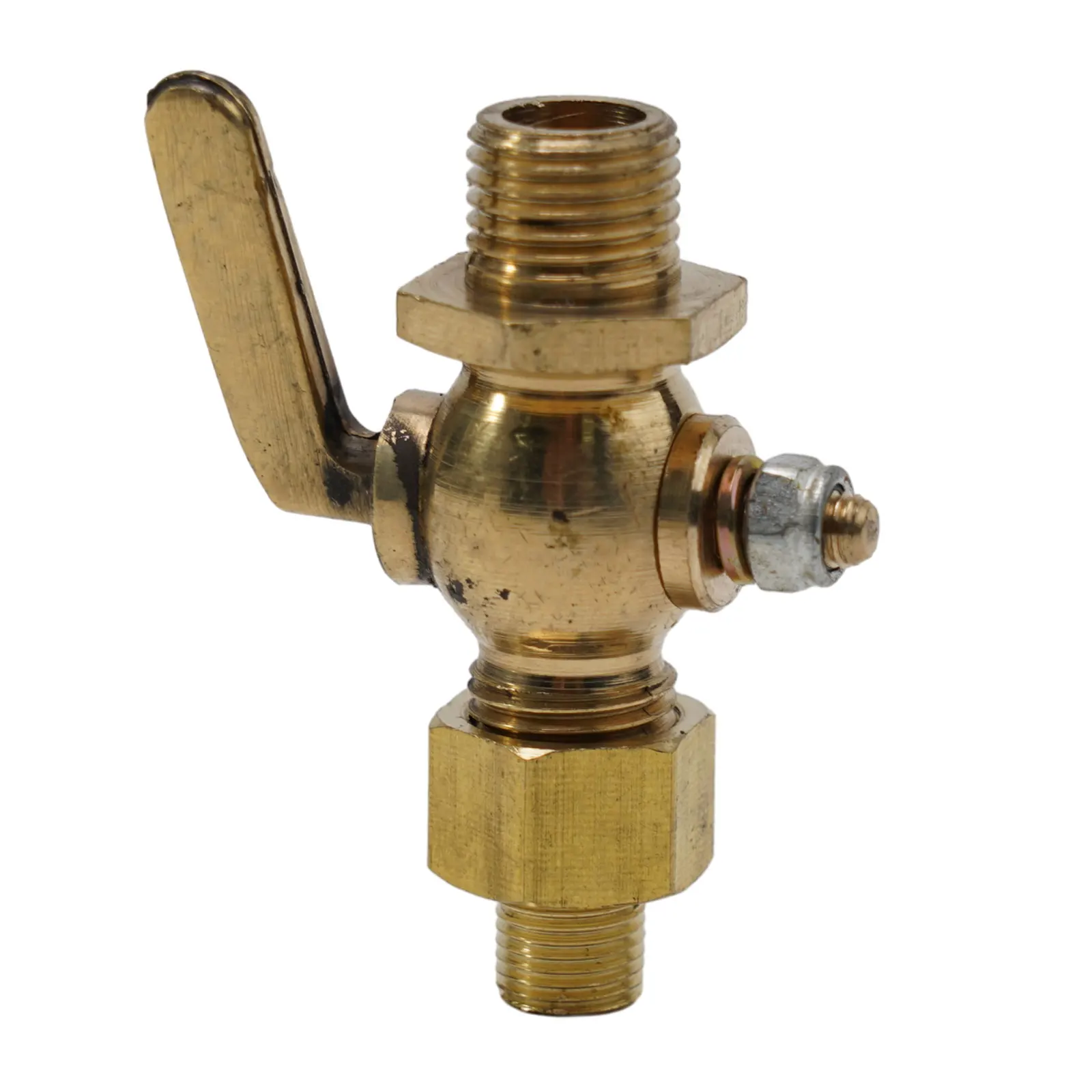 1pc Motorcycle G1/4 Copper Valve Brass Petcock 1/8inch-1/4inch Fuel Tap Suitable For Vintage Motorcycles