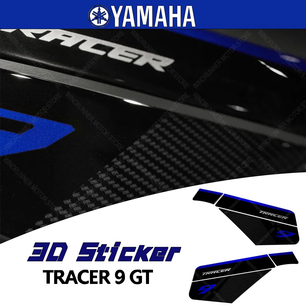 

For Tracer 9 GT + 2021 2023 Motorcycle Accessories Waterproof Protective Side Tank Sticker 3D Epoxy Resin Protective Sticker