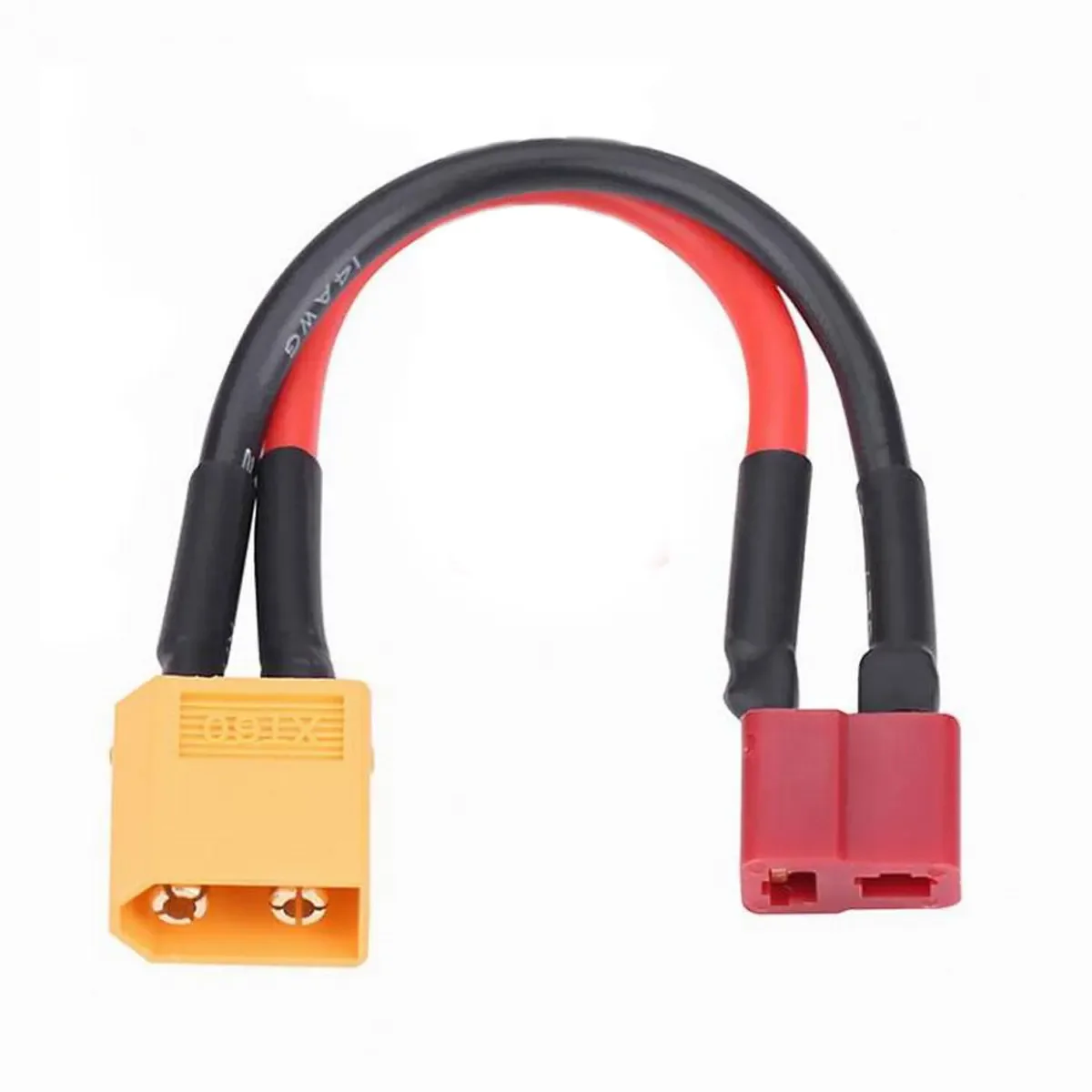 2pcs XT60 to Deans T-Plug Male Female Adapter /w Cable 10cm Wire for RC Car Boat HSP Parts ESC Battery FPV Drone Accessories