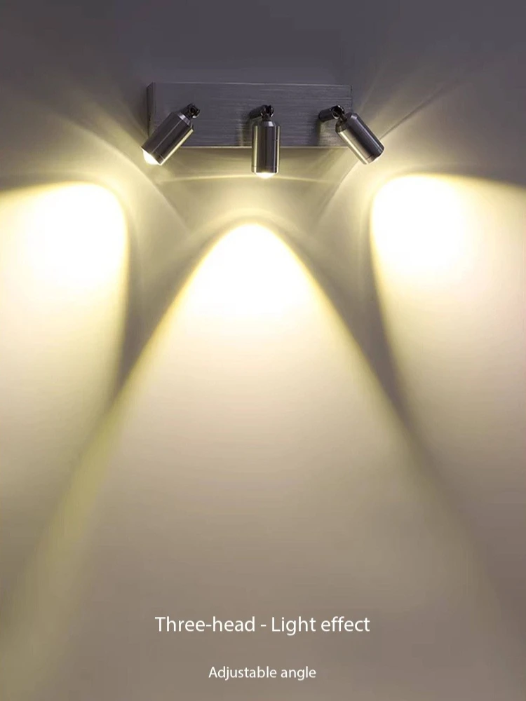 Bauhaus Multi-Head Rotatable Spotlights Aluminum Wall Lamp Modern Adjustable Wall Sconce for Corridor Living Room Bedroom Decor