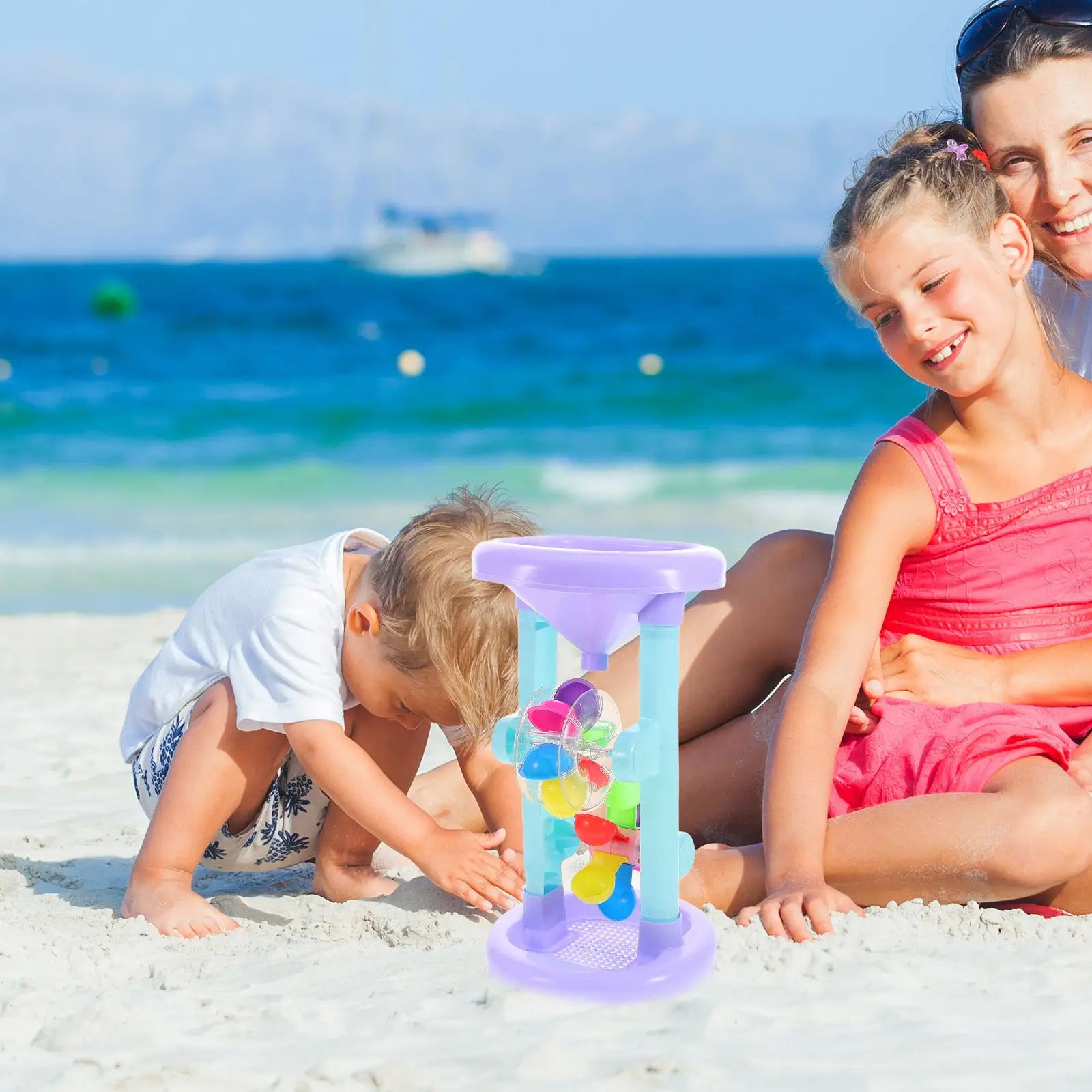 Giocattoli di sabbia Giocattolo da spiaggia per bambini Giocattolo da scavo di sabbia Giocattolo interattivo per bambini Plastica Sicuro Robusto Pratico Uso duraturo Mare