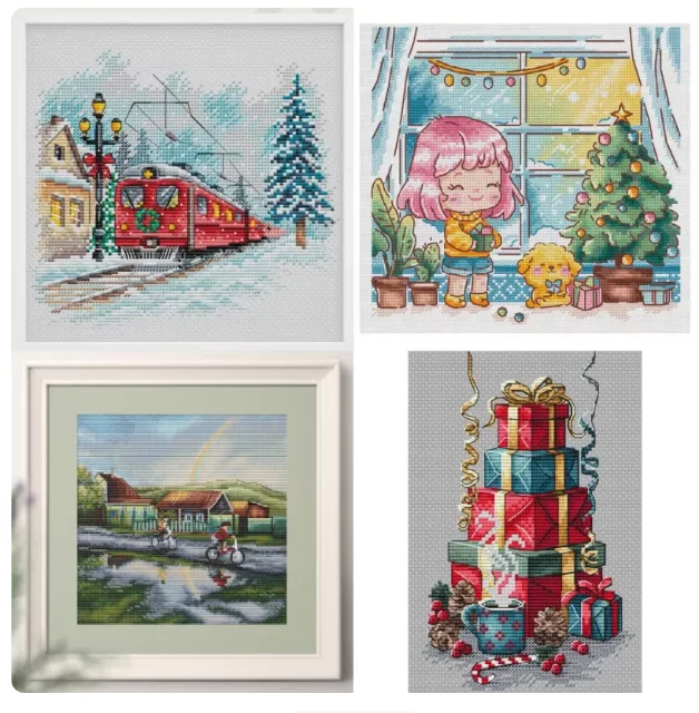 Cross-stitch electronic drawing pdf redrawing saga format source file,   Cross Stich Painting Decorations For Home
