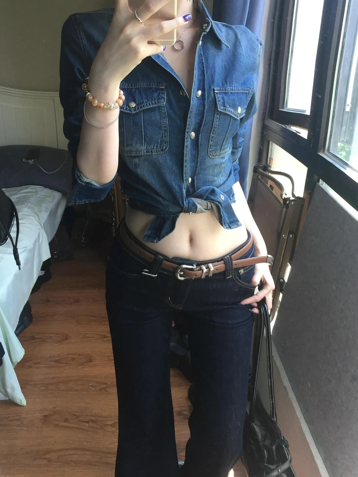 

Женские облегающие джинсы-колокольчики расширенного размера, джинсовые брюки с высокой талией и застежкой-молнией, винтажная повседневная одежда с талией