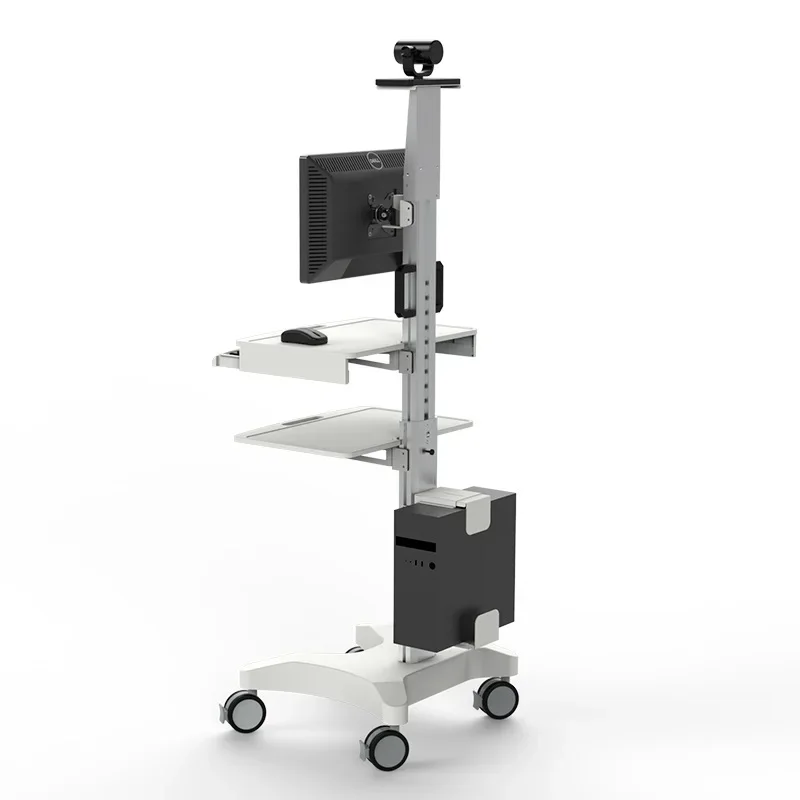 PM-H1 Hospital Mobile Computer Cart  Monitor Cart Telemedicine Terminals Height Adjustable Trolley