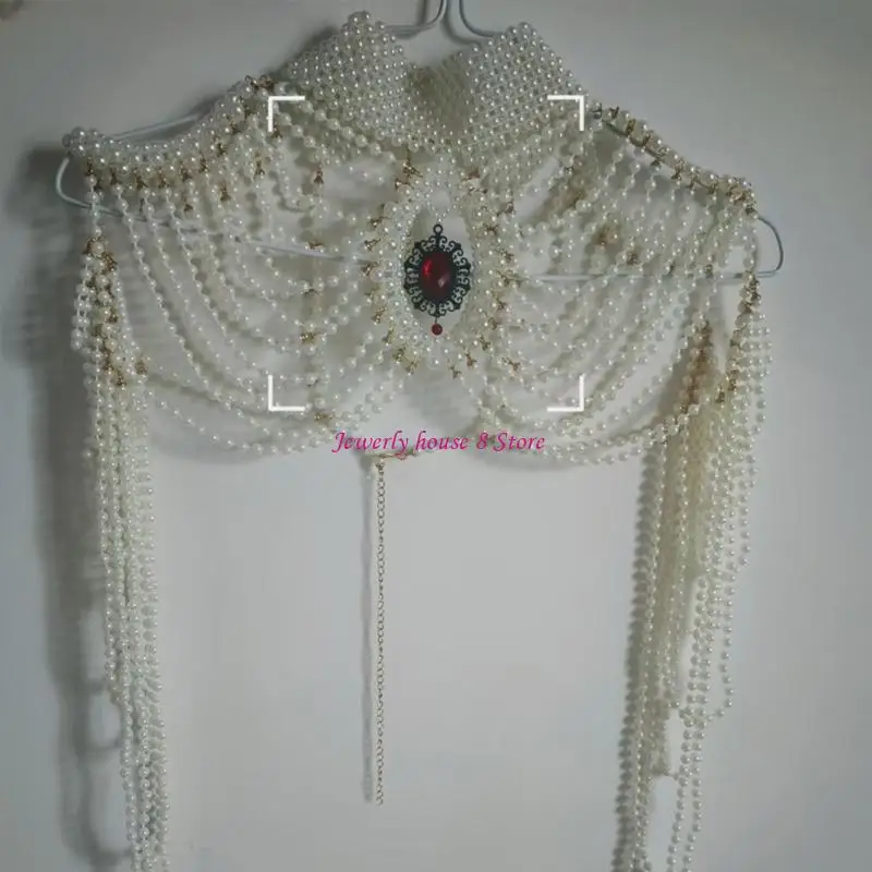 إكسسوار مجوهرات لقلادة من اللؤلؤ والشرابات الحديثة لأنماط فريدة