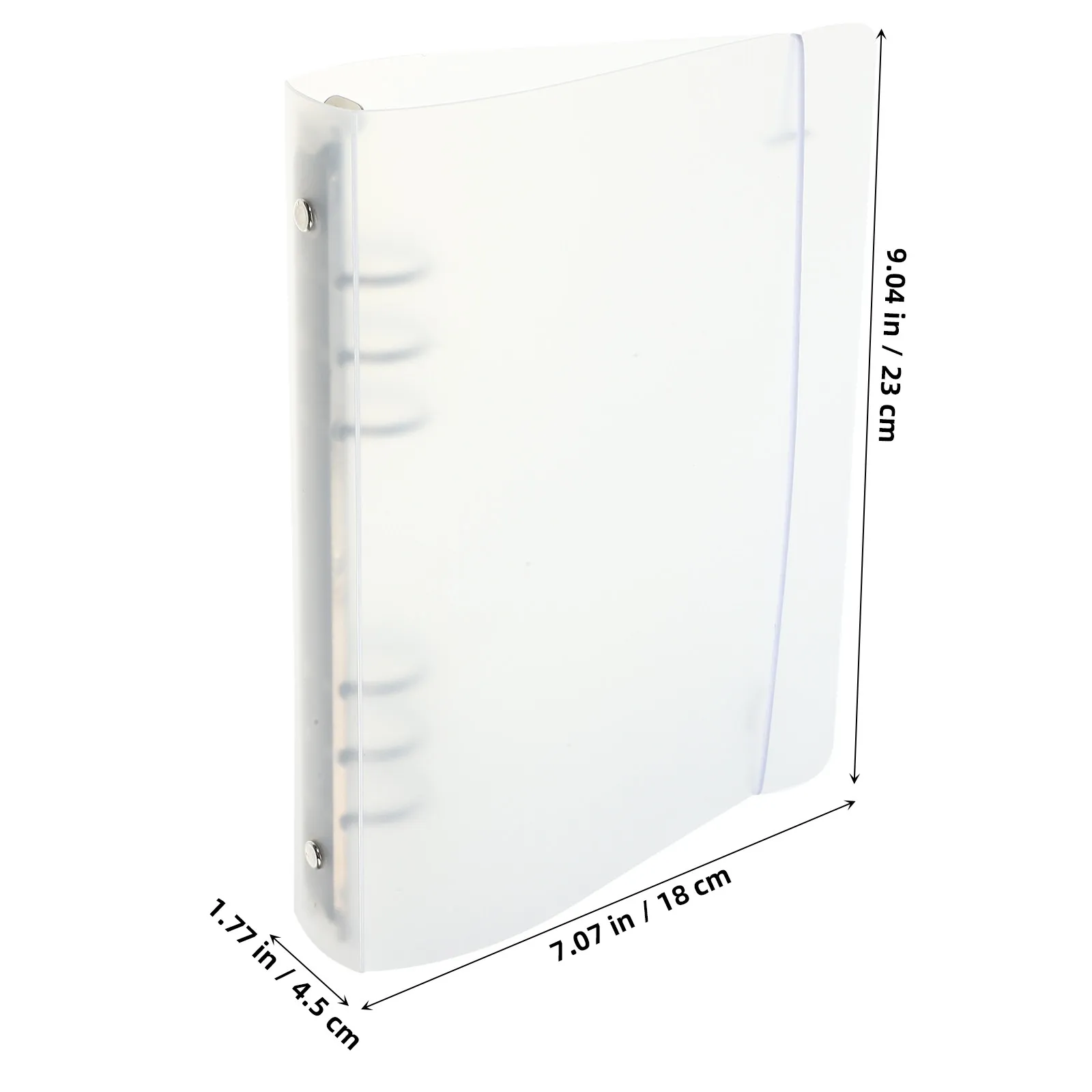2Pcs A5 Portable Binder Cover Notebook Shell Sturdy PP Iron Material Reusable Document Organizer Folder for Students Teachers