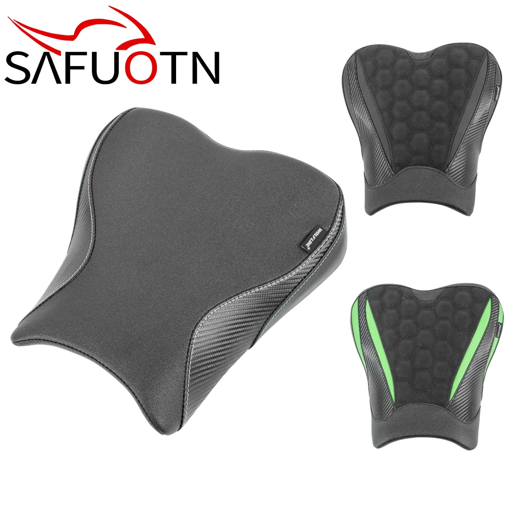 

ZX-4R ZX-4RR Front Driver Seat For Kawasaki ZX 4R 4RR 2023 2024 ZX4R ZX4RR Motorcycle Rear Passenger Pillion Cushion Cover Pad