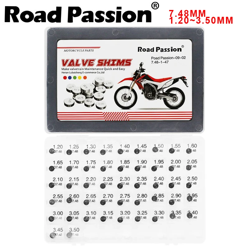 

Road Passion 47pcs Motorcycle 7.48mm 7.48 mm Diameter Valve Shims For Suzuki SV650SA SV650S SV650A SV650 GSX-R750 GSX-R600