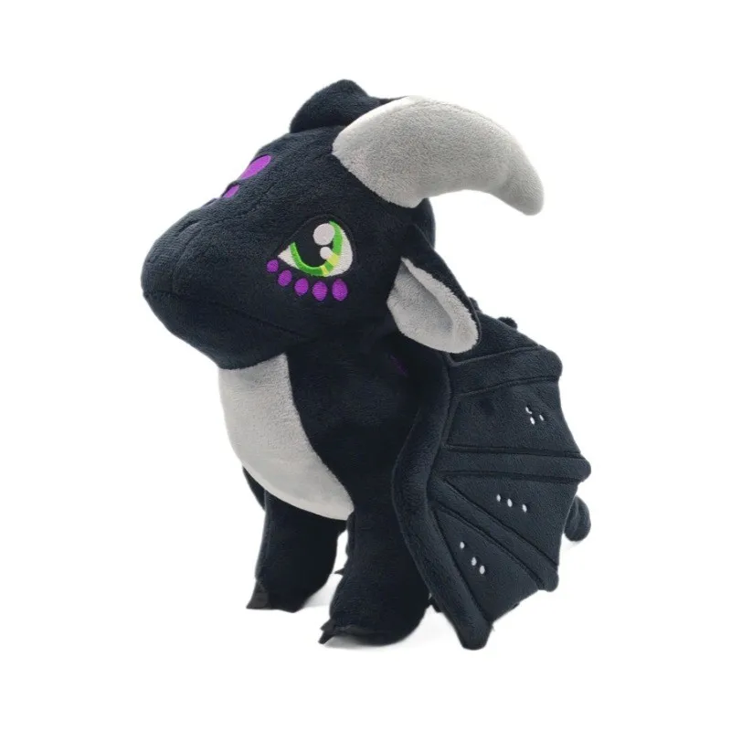 

Wings of Fire Plush Toys Dragon Soft Stuffed Animal Cool Black Big Eyes Special Gift for Kids Boys and Girls or Room Decoration