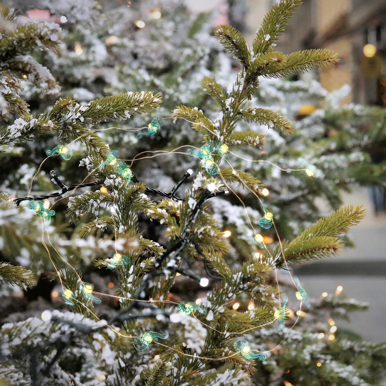 

1Pcs Seahorse Light String Ocean Series Copper Wire Decorative Party Festival String Lamp Ornament Holiday Bedroom Decorative