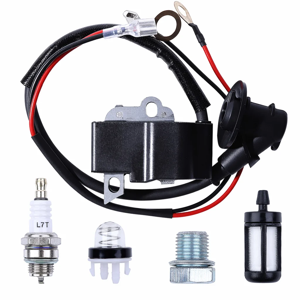 Ignition Coil Spark Plug Kit Fuel Filter Primer Bulb For Stihl TS420 TS410 Cutquik Concrete Saw Parts 4238 400 1301 4238 1301 A