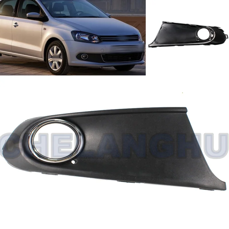 

For VW Polo Sedan 2010 2011 2012 2013 2014 2015 Right Side Front Fog Lights Lamp Grille Cover Car accessories