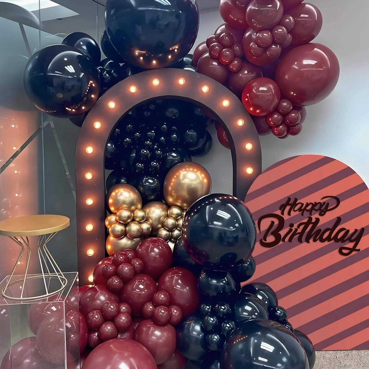 100/50 Stück burgunderrote Latexballons, 5–12 Zoll, weinrot, Hochzeits-Heliumballon, Dekoration, Geburtstag, Hochzeit, Jahrestag, Taufe, Globos – Detail 7