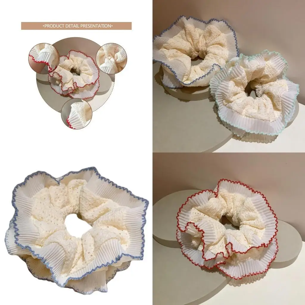 

39BB Big Buns Hair Scrunchy Updos Hair Tie Lace Hairband Elegant Casual Wear Hairrope