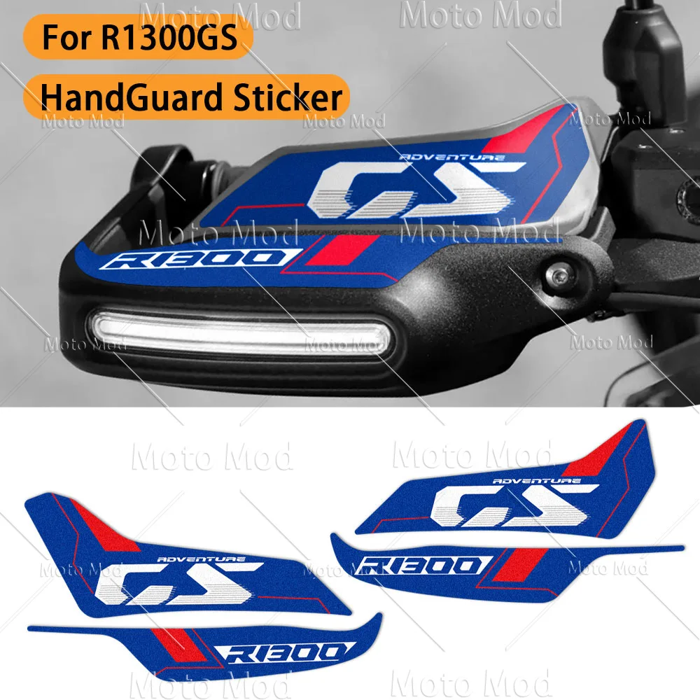 

Motorcycle HandGuard Stickers Hand Guard Decals Waterproof Triple Black For R1300GS R 1300GS Adventure ADV