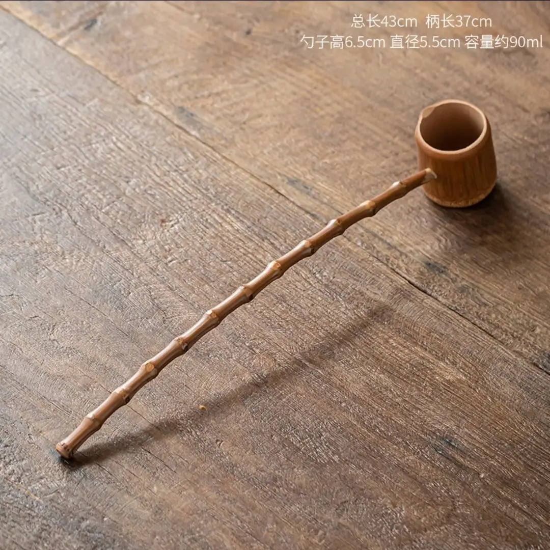 Japanese style tea spoon tea ceremony bamboo water ladle bamboo tea spoon bamboo tea set accessories long style