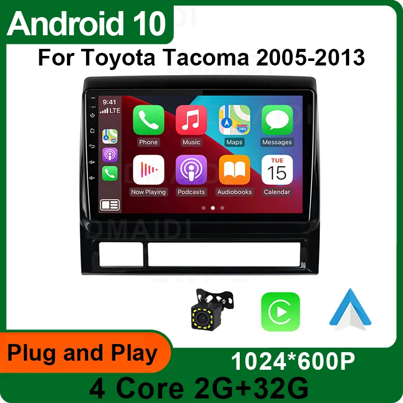 

Auto Radio Android 10 For Toyota Tacoma 2 N200 Hilux 2005 - 2015 Car Multimedia Video Carplay 4G WIFI Navigation GPS Player WIFI