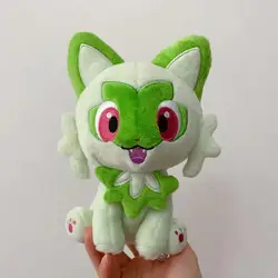 Pluszaki Anime figurka Sprigatito Charmander Bulbasaur Riolu Oshawott Alcremie pluszowe zabawki prezenty na Boże Narodzenie i Nowy Rok