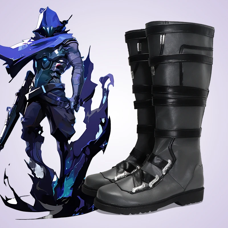 

Игра VALORANT Omen, обувь для косплея, ботинки Omen, аниме, ролевая игра, Хэллоуин, карнавал, наряд для вечеринки, Рождество, индивидуальный заказ