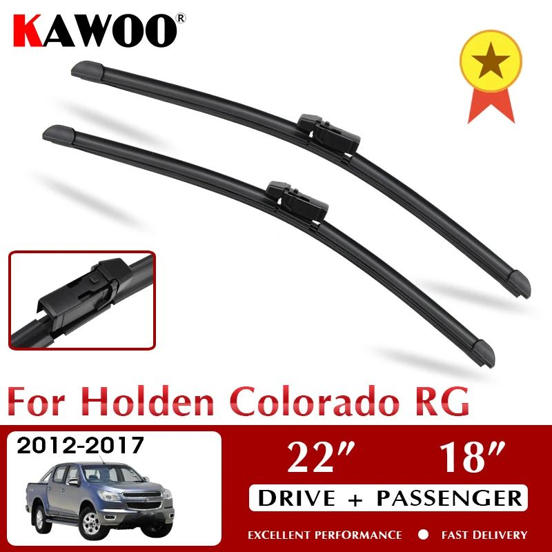 

KAWOO Wiper Car Wiper Blades For Holden Colorado RG 2012-2017 Windshield Windscreen Front Window Accessories 22"+18" LHD RHD