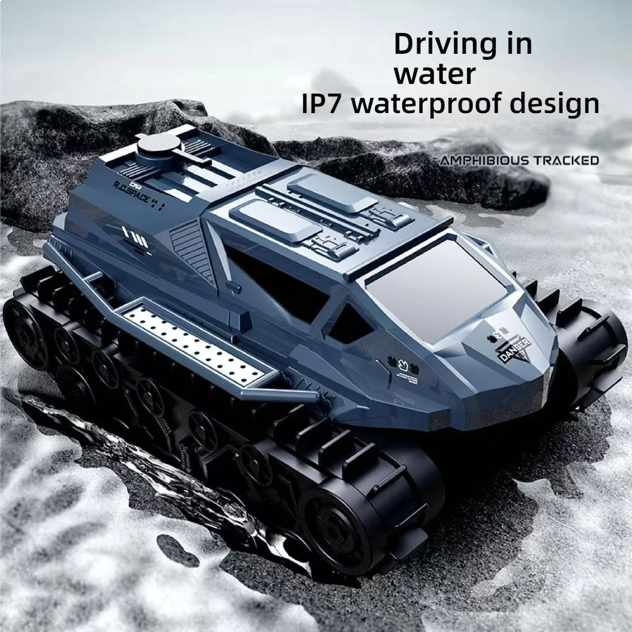 أداة زاحف الصخور برمائية 4WD الأكثر مبيعًا - مركبة Blockbuster للطرق الوعرة مع جهاز تحكم عن بعد لاسلكي 2.4G، كهربائية للأطفال