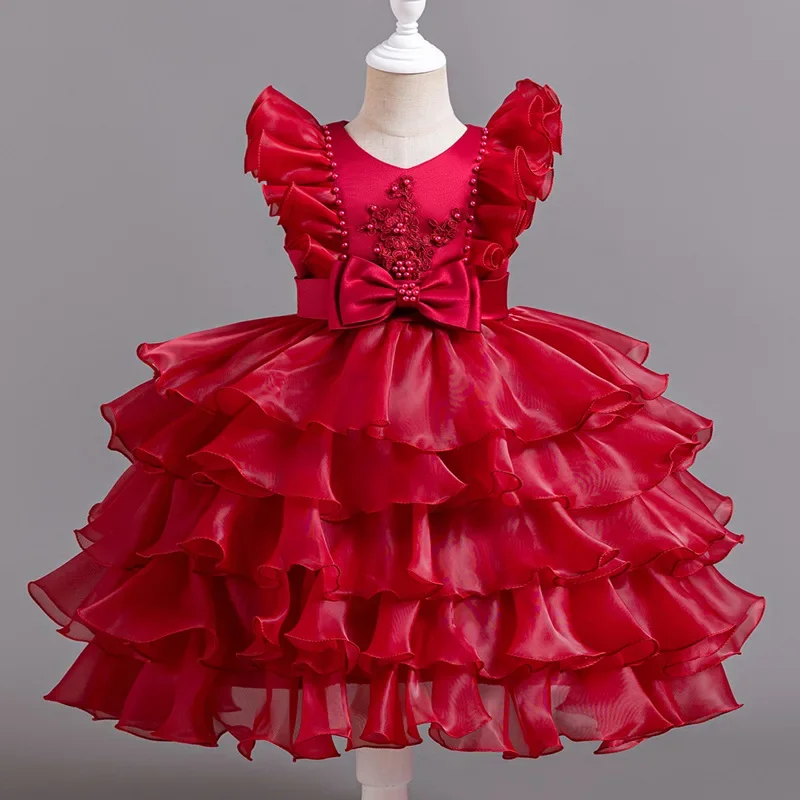 Girls' Dress for Kids Girl Simple and Elegant Formal Dress Dresses for Special Events Young Girls Dresses 2 to 8 Years Ball Gown