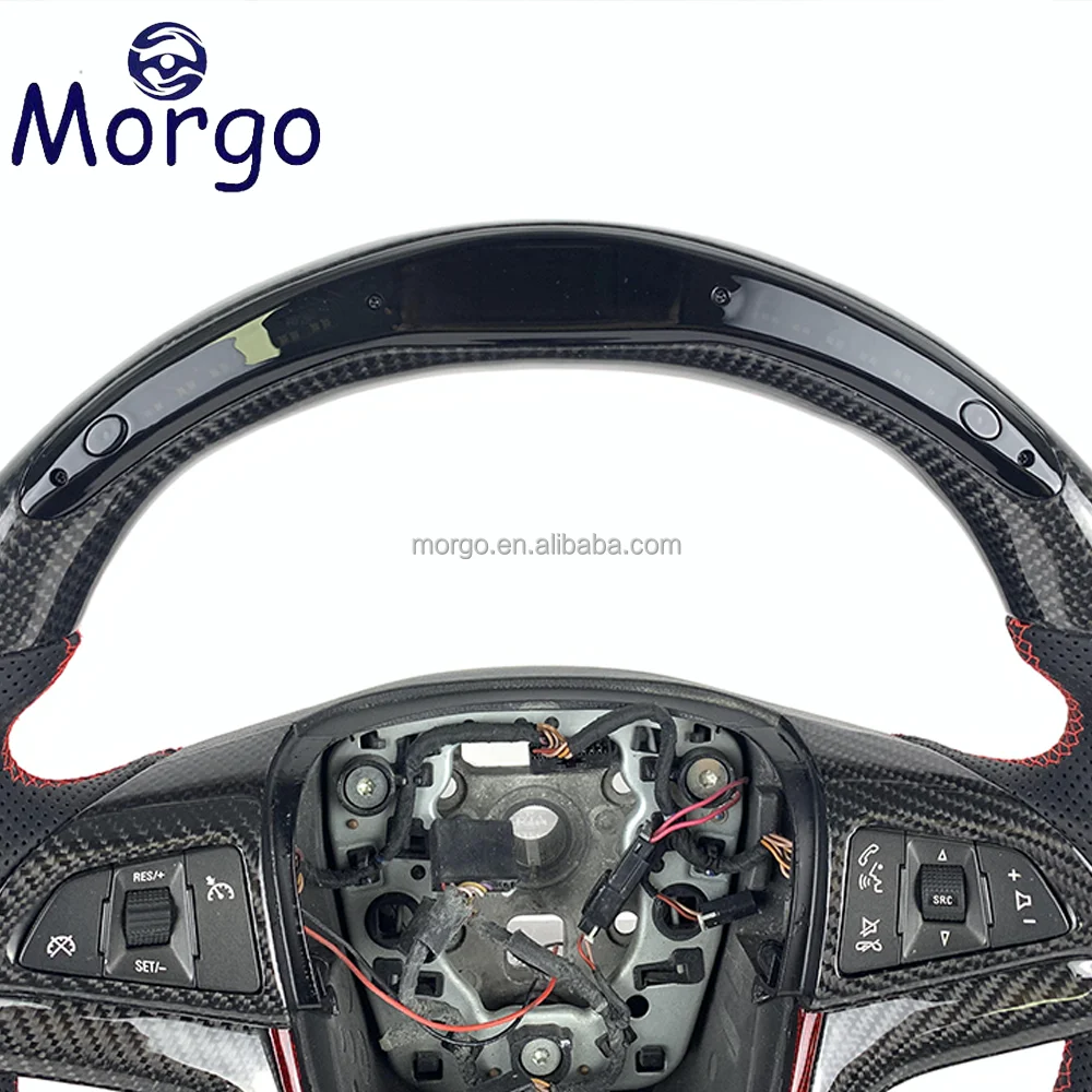 

Car Accessories for Chevrolet Customized LED Carbon Fiber LED Steering Wheel for C5 C6 C7 C8 Silverado GMC Cruze Camaro SS