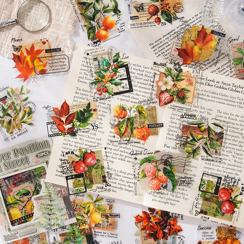 20pcs/1lot Kawaii Stationery Stickers First Encounter with Flower Language Diary Decorative Stickers Scrapbooking Craft Stickers