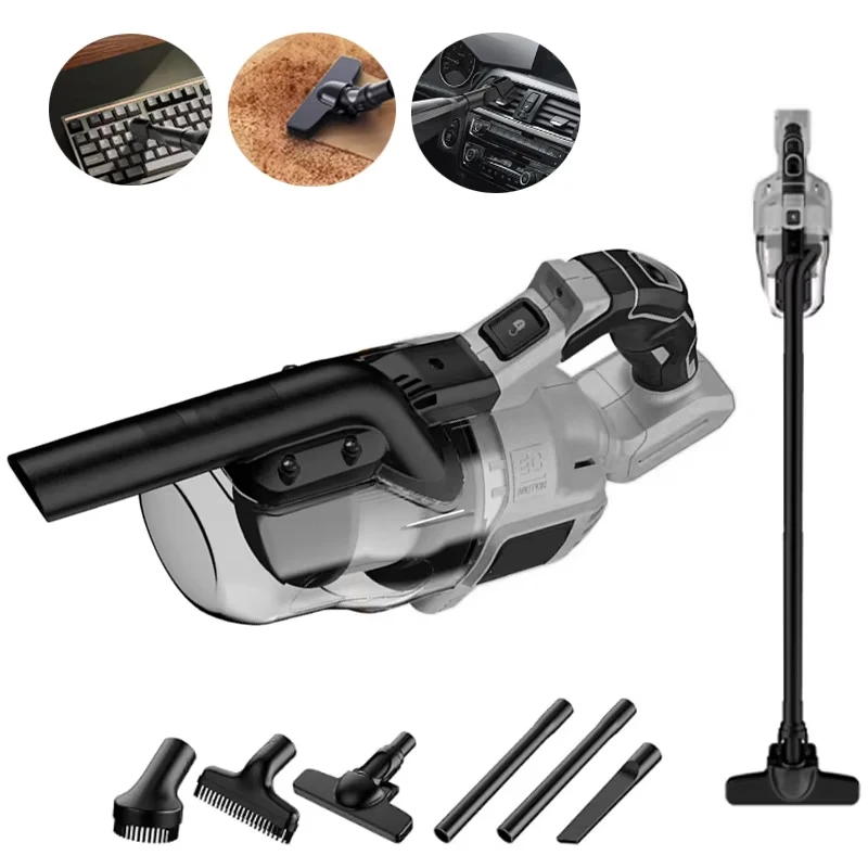 

Handheld Vacuum Cleaner with 4 Nozzles, Electric Cordless Vacuum Cleaner for Home Car Pet Hair Cleaning for DeWalt 20V Battery