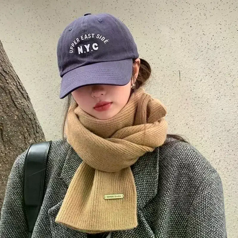 

Модный женский и мужской шарф, осенне-зимний теплый вязаный шарф на шею, подарок на день рождения для влюбленных, друзей, семьи, зимы на открытом воздухе