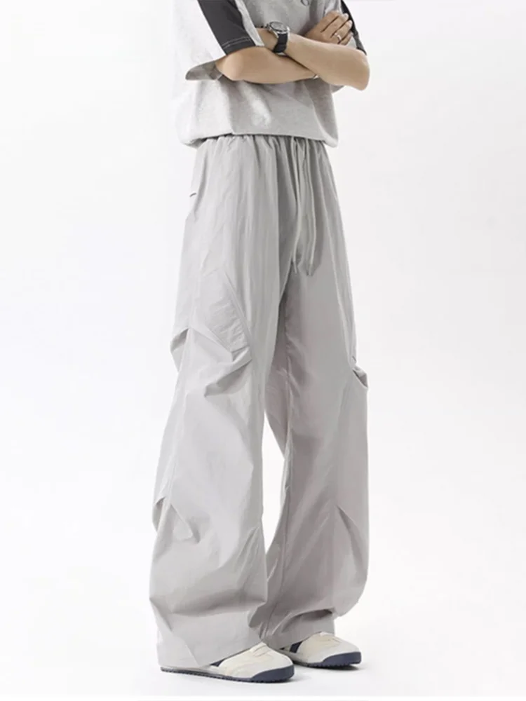 

Summer Folded Workwear Pants Men's Outdoor Functional Sports Hiking Trousers College Students Faion Versatile Casual Pants