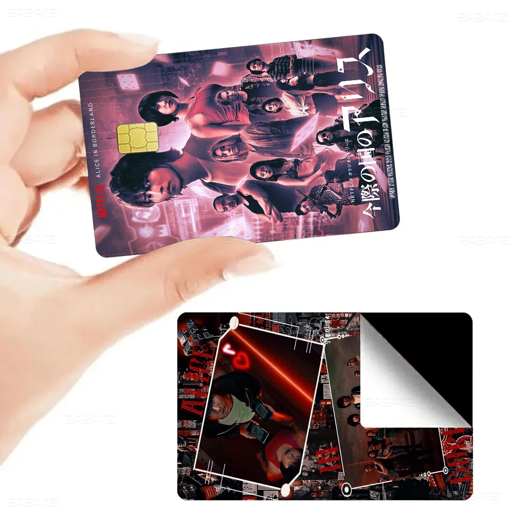 Alice In Borderland Anime Matte Front Skin Film Sticker Cover For Small Chip Credit Card Debit Card