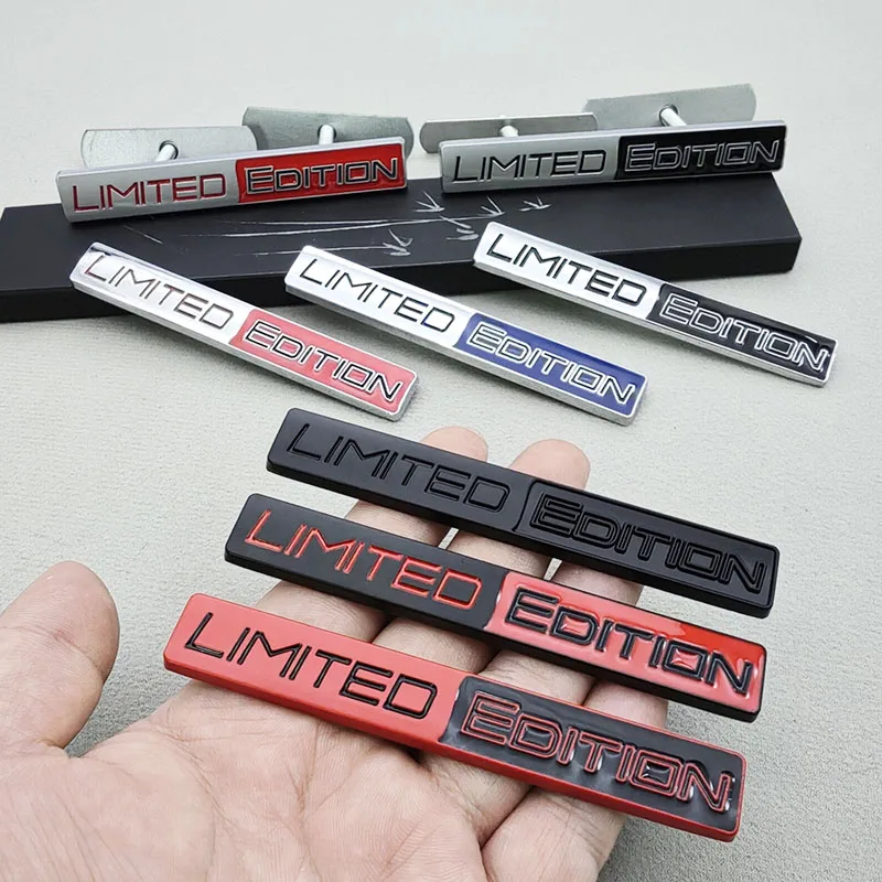

3D Metal Limited Edition Logo For Auto Rear Trunk Side Fender Sticker Car Front Grill Motorcycle Emblem Badge Decal Accessories